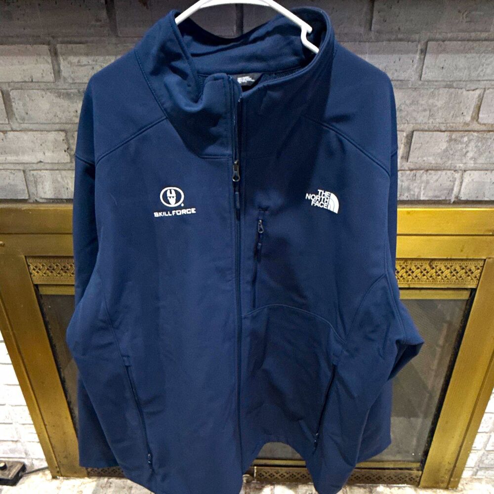 The North Face Men's Apex Bionic Softshell Full Zip Jacket Skillforce Blue 3XL